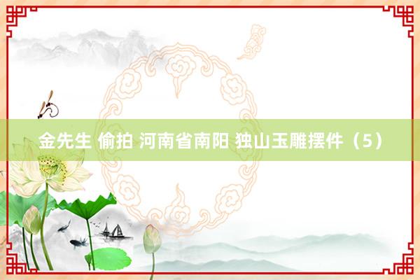 金先生 偷拍 河南省南阳 独山玉雕摆件（5）